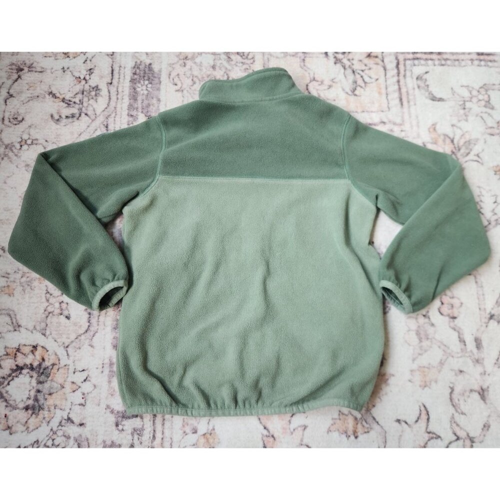 Polarn O. Pyret Sweden Youth 6-8 yrs. Green Fleece Full Zip Jacket - Picture 4 of 5